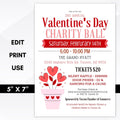 valentines day charity ball invitation